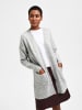 SELECTED FEMME Lange Strickjacke mit Taschen Stretch Casal Cardigan SLFLULU in Grau-2