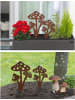 Maximex Gartendeko Pilze in Edelrost-Optik, 2er Set in Kupferfarben, (H) 20 x (L) 35 cm