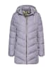 Camel Active Wattierte Jacke mit abnehmbarer Kapuze in Lila