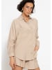 SASSYCLASSY Overisze Viskose Bluse in Beige