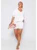 SASSYCLASSY Musselin Shorts in Weiß