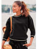 LASCANA Sweatshirt in schwarz