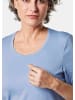 GOLDNER Edel-T-Shirt mit Rundhalsausschnitt in regattablau