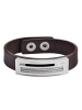 Adeliás Unisex Armband aus Leder 23 cm in braun