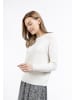 DreiMaster Klassik Strick Pullover in WOLLWEISS