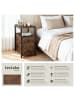 tectake Nachttisch Tullamore 30 x 49,5 x 61,5 cm, Industrial Holz dunkel, rustikal