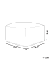 Beliani Pouf GOPI in Beige/Braun - (W) 50 x (H) 30 x (L) 50 cm
