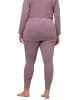 Ulla Popken Leggings in grau-flieder