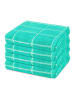 Ross 4 X Handtuch im Set Sensual Skin Karo in Bleached Aqua