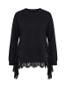 Ulla Popken Sweatshirt in schwarz