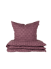 Schiesser Feinbiber-Bettwäsche-Set Drops in Mauve