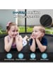 COSTWAY Ø244 cm Trampolin Outdoor mit Leiter in Schwarz
