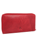 mano Donna Aurona Geldbörse RFID Leder 19 cm in rot