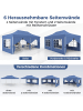 COSTWAY Pavillon 3x6m in Blau