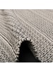 Pergamon Baumwolle Natur Kelim Teppich Sandy Stripes in Antraciet