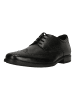 Clarks Schnürschuhe Howard Wing Black Leather in 1216 Black Leather