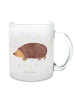 Mr. & Mrs. Panda Tee Tasse Igel Herzen ohne Spruch in Transparent