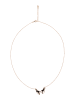 faina Women Necklace in Rose Gold Navy
