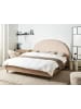Beliani 2-tlg Doppelbett MILLAY in Beige/Schwarz/Braun