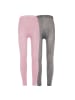 ewers 2er-Set Legging 2er Pack Uni in grau-wildrose