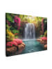 MuchoWow Leinwand bilder Tropischer Wasserfall (BxH)