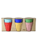 Rice Medium Melaminbecher-Set (6er-Pack) in bunt