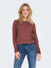 ONLY Strickpullover in Rose Brown