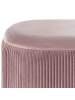 Beliani Pouf RICHLAND in Rosa - (W) 55 x (H) 41 x (L) 35 cm