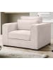 Inn.Furn Sessel grau-beige Cord, Loungesessel 120 cm, Wohnzimmersessel mit Wellenfederung