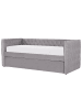 Beliani Tagesbett GASSIN in Grau - (W) 100 x (H) 88 x (L) 231 cm