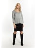 IZIA Damen Pullover in Silber Grau