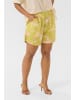 CULTURE Shorts CUdebora Relaxed fit in Green Palm Leaves