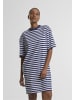 Urban Classics Urban Classics Damen Ladies Oversized Striped Tee Dress in white/darkblue