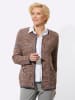 WITT WEIDEN Strickjacke in cognac-bleu-meliert