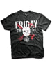 Friday The 13th T-Shirt "The Day Everyone Fears Big Tall T-Shirt" in Schwarz