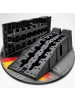 relaxdays 2 x Auffahrrampe in Schwarz - (B)33 x (H)22 x (T)90 cm