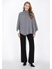 DreiMaster Women Poncho in grey melange