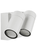 Beliani Wandleuchte für den Außenbereich HOLMS in Weiß - (W) 16 x (H) 11 x (L) 10 cm