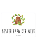 Mr. & Mrs. Panda Blechschild Bär König mit Spruch in Weiß