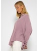 SASSYCLASSY Ultra Oversize Musselin-Blusenhemd kürzere Variante in Violett