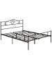 HOMCOM Bettgestell-165L x 207B x 106H cm-Schwarz