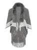 NALLY Damen Poncho in Grau