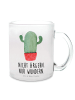 Mr. & Mrs. Panda Tasse Kaktus Wut mit Spruch in Transparent