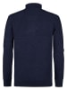 Petrol Industries Melierter Pulover Buffalo in Blau