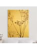 WALLART Leinwandbild Gold - Trockenblume im Lichtspiel in Braun