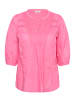 KAFFE curve Kurzarm-Bluse KCkarlia Regular fit in Pink Power