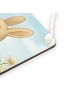 Mr. & Mrs. Panda Schild Hase Pommes Design mit Spruch in Weiß