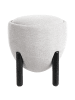 Beliani Pouf ARCHIE in Grau/Schwarz - (W) 47 x (H) 48 x (L) 47 cm