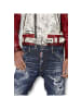 Dsquared2 Dark Ripped Bleach Jeans