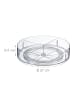relaxdays Drehteller in Transparent - (H)27 x Ø 6,5 cm